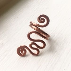 Copper Swirl Ring • Size 6